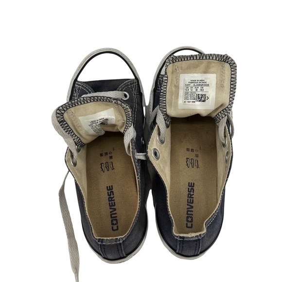 Converse All Star Navy Blue Canvas Sneakers Size 12.5 Kids - Picture 5 of 9